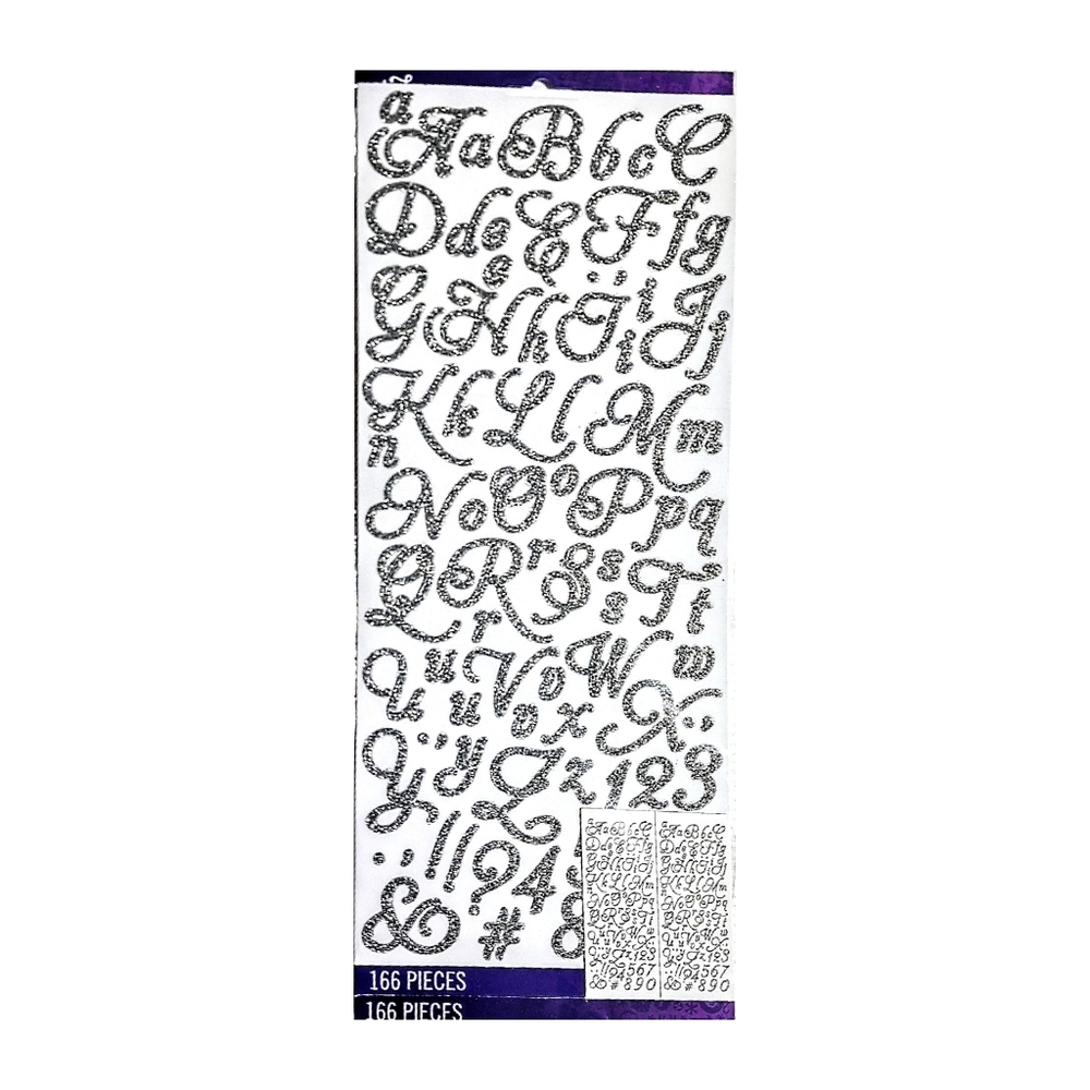 Silver Aphrodite Glitter Alpha. 164 Pieces. NWT
